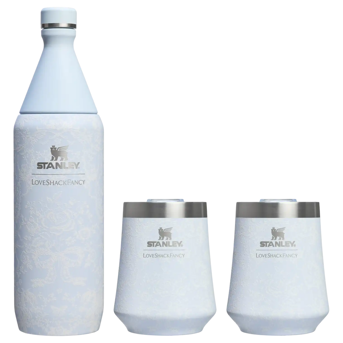 Stanley 1913 x LoveShackFancy Holiday Reserve All Day Wine Set | 34 OZ | 11 OZ