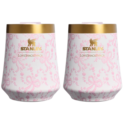 Stanley 1913 x LoveShackFancy Holiday The Reserve Wine Tumbler Set | 11 OZ (2-pack)