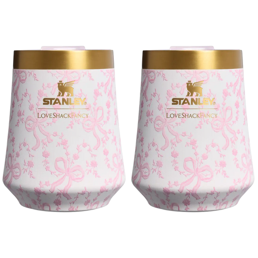 Stanley 1913 x LoveShackFancy Holiday The Reserve Wine Tumbler Set | 11 OZ (2-pack)